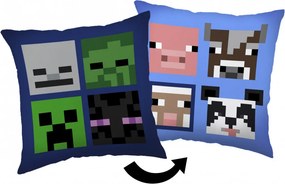 Minecraft Bad Mobs párna, díszpárna 40 x 40 cm