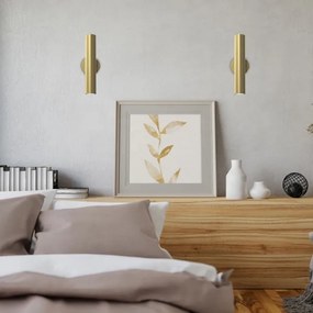 Fali lámpa RAITO 2xGU10/8W/230V sárgaréz