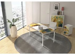 Manutan Easy Office irodabútorszett, asztal: 160 x 80 cm, monokróm