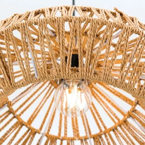 Orion HL 6-1813/1 - Csillár zsinóron BASKET 1xE27/40W/230V átm. 40 cm kender