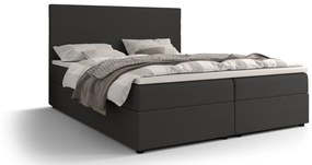 Franciaágy Boxspring 180 cm Locos (sötétszürke) (matraccal és tárolóhellyel). 1056135