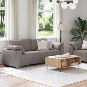 2 darabos kanapé szett párnákkal, taupe szövet