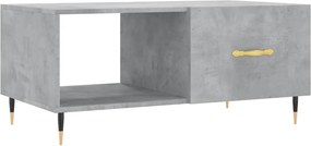 vidaXL betonszürke szerelt fa dohányzóasztal 90 x 50 x 40 cm