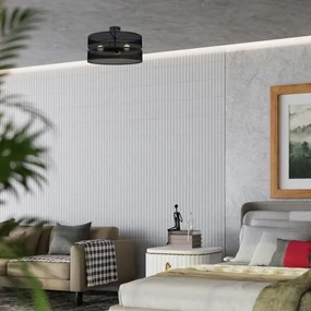 Felületre szerelhető csillár GLUM 3xE27/60W/230V fekete