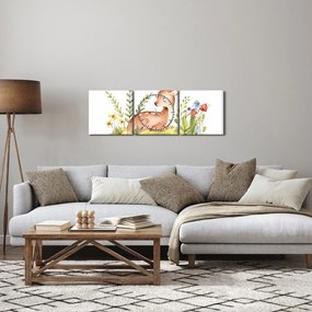 Kép - Kis őzike (órával) (90x30 cm)