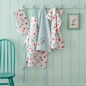 Pamut konyharuha szett 4 db-os 50x70 cm Strawberry Garden – Catherine Lansfield