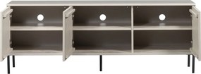 Világosszürke borovi fenyő TV-állvány 150x56x44 cm New Gravure – WOOOD