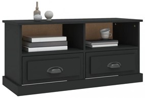 fekete szerelt fa TV-szekrény 93x35,5x45 cm