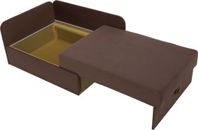 Kinyitható heverő, barna Taupe, MONTES UNI