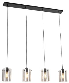 Okos lógólámpa fekete füstüveggel, 4 db Wifi ST64 izzóval - Dome