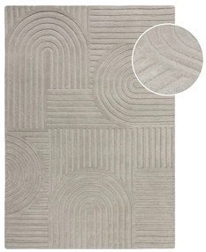 Zen Garden szürke gyapjú szőnyeg, 120 x 170 cm - Flair Rugs