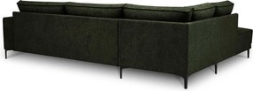 Zöld zsenília sarokkanapé (bal oldali-L alakú) Copenhagen – Scandic