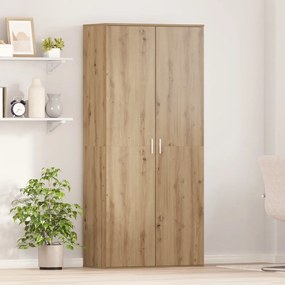 Highboard Kézműves Tölgy 80x39x178 cm Mérnöki Fa