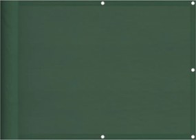 vidaXL sötétzöld 100% oxford poliészter erkélyparaván 75 x 1000 cm