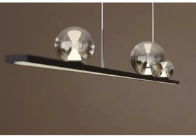 Redo 01-4302 - LED dimmelhető zsinóros csillár DUNE LED/48W/230V fekete/füstszínű