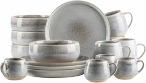 Mäser 16 darabos reggeli edénykészlet AQUATA – szürke