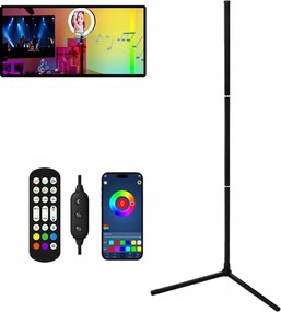 160cm Álló Padló Lámpa Sarok Led Rgb 10W