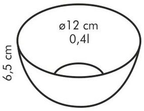 Tescoma GIRO üveg tál, 12 cm, 12 cm