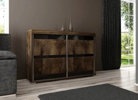 Tablet 5 140 Tolóajtós Komód 140cm, Szürke Hamu