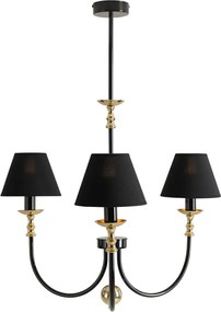 ALDEX 1118E_1 ROMA Modern Csillár Fekete E14 IP20