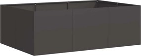 vidaXL ültetőtartó fekete 120x80x40 cm acél