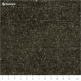 Zöld zsenília kinyitható-tárolóhelyes sarokkanapé (jobb oldali-heverő résszel) Everest – Bobochic Paris