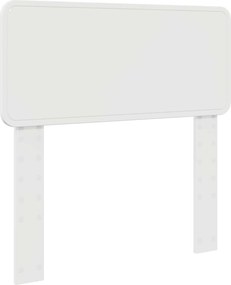 vidaXL Fejtámla Fényes Fehér 80 cm Faanyag