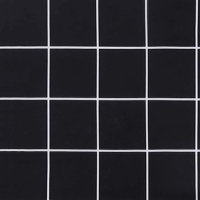 Kerti pad párna Kockás Fekete 180 x 50 x 4 cm Oxford szövet