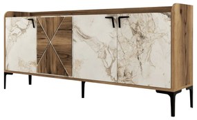 Konzolasztal Venedik - Diós, Fehér Marble
