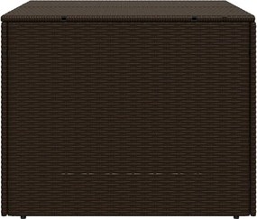 vidaXL barna polyrattan kerti tárolóláda 291 L
