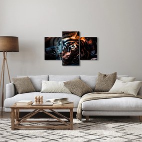 Egy fekvő tigris képe (90x60 cm)