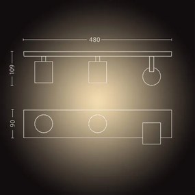 Philips - LED Dimmelhető spotlámpa Hue RUNNER 3xGU10/4,2W/230V + távirányító fehér