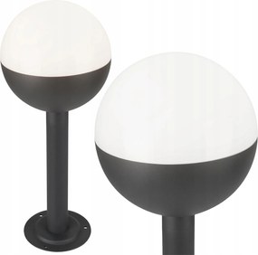 LED-es kerti lámpa Álló lámpatest Kültéri gömb E27 IP44 50cm Fekete Ulsa