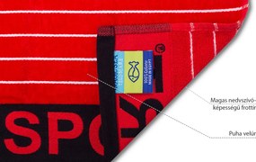 Sport Piros strandtörölköző