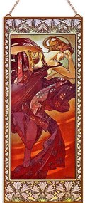 Alfons Mucha - Étoile du Soir üvegkép, falikép