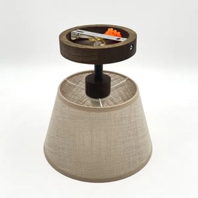 Brilagi - LED mennyezeti lámpa ANTHONY 1xE14/60W/230V dióbézs