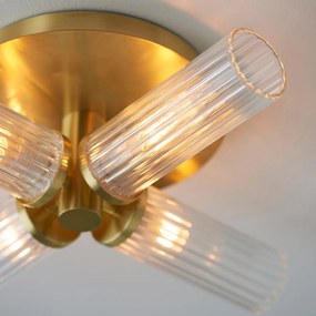 Endon glamour modern mennyezeti lámpa talo sárgaréz átlátszó end96160