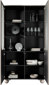 Sonatia II kétajtós vitrin 100 cm - kasmír