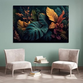 DUBLEZ | Modern kép a nappaliba - Neon dzsungel