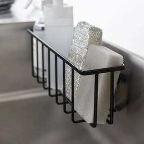 Fekete öntapadós fém mosogatóeszköz tartó Film Hook – YAMAZAKI