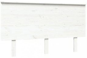 fehér tömör fenyőfa ágyfejtámla 139x6x82,5 cm
