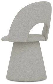 Világosszürke kárpitozott étkezőfotel Kalo – Makamii