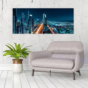 Kép - Dubai éjszaka (120x50 cm)