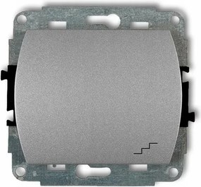 Lépcsőkapcsoló Trend kerethez Karlik 7WP-3 ezüst metál