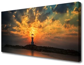 Vászonkép Lighthouse Landscape 140x70 cm