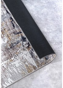 Világosszürke szőnyeg 120x160 cm Malard Anthracite Gold – Elle Decoration