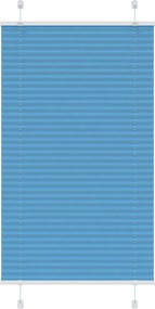 vidaXL pliszírozott redőny kék 80x150 cm szövetszélesség 79,4 cm