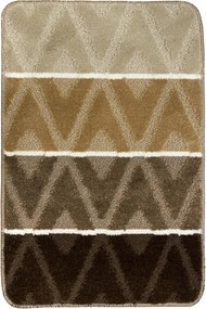 50x80 cm Csúszásgátló Szőnyeg Wc Kád Alá Pálma Bézs Rombusz Mintás