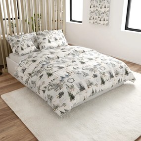 Pamut ágynemű WINTER WHISPER színes Ágyneműhuzat mérete: 70 x 90 cm | 140 x 200 cm