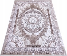 Szőnyeg 160x220 Vintage Barna Klasszikus Nappali Puha Kétszintes